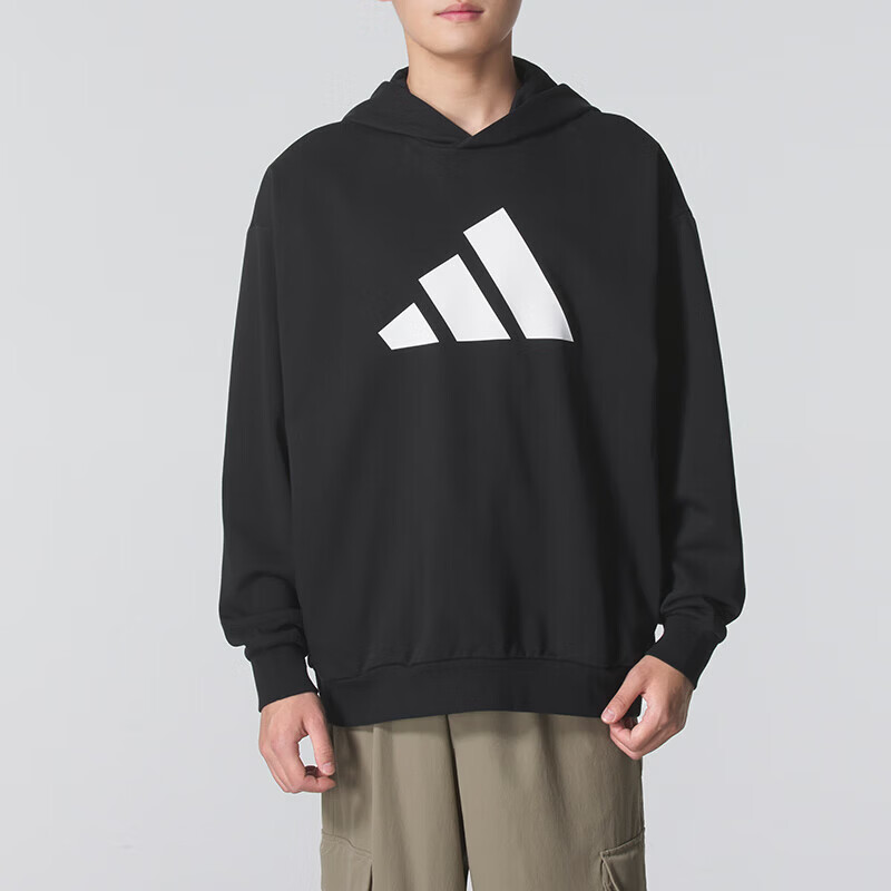 Adidas Unisex Retro Casual Pullover Sweatshirt Black XS
