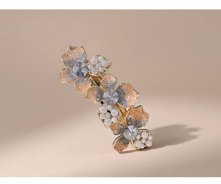 CHIMERA High-End Flower Hair Clip Half-Up Ponytail Spring Clip Hair Accessory for Women Birthday Gift 9