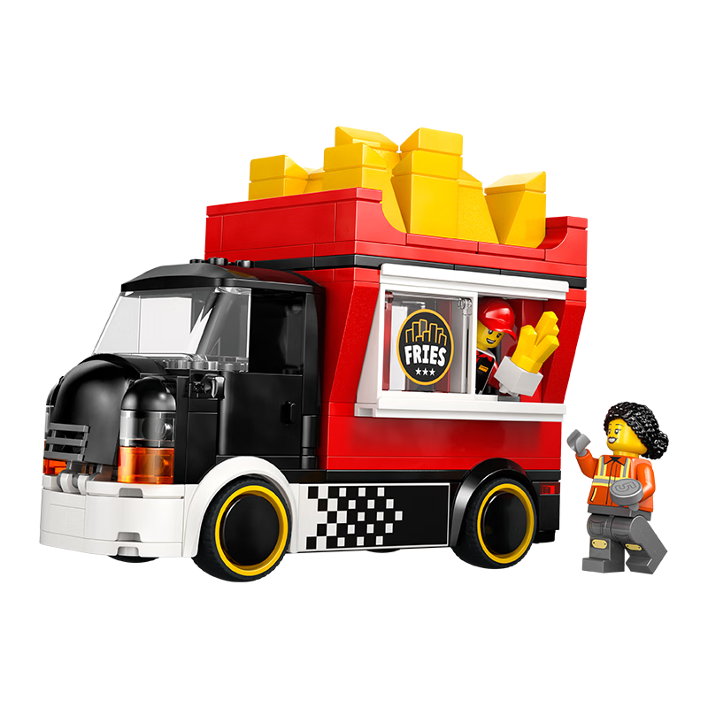 LEGO City Series 60488 French Fries Food Truck Boys Children's Toy Birthday New Year Gift Decoration