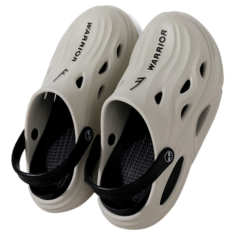 Warrior Official Men's Slippers 2026 Summer Outdoor Sandals Men's Outdoor Clogs Men's Beige Gray Black Size 42