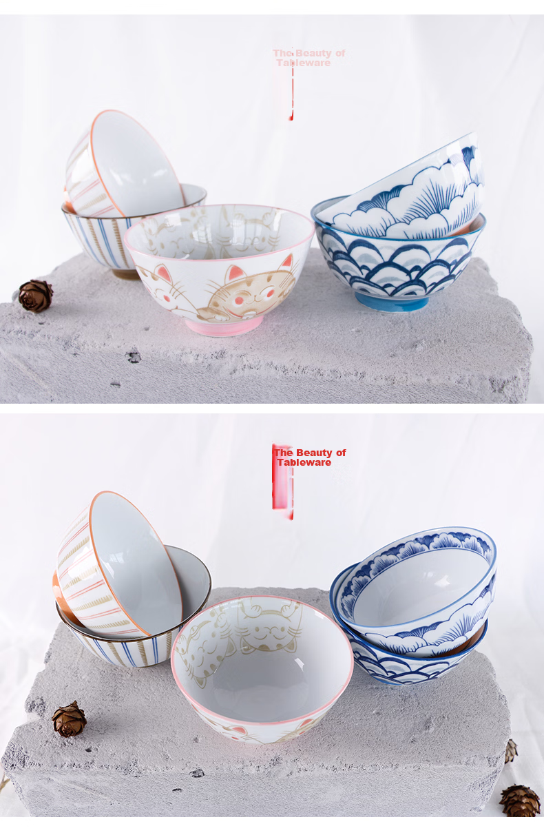 Huaqingge Tang-style Blue and White Porcelain Dinnerware Set 38-Piece Gift Box Underglaze Color Tableware Set for Housewarming 8