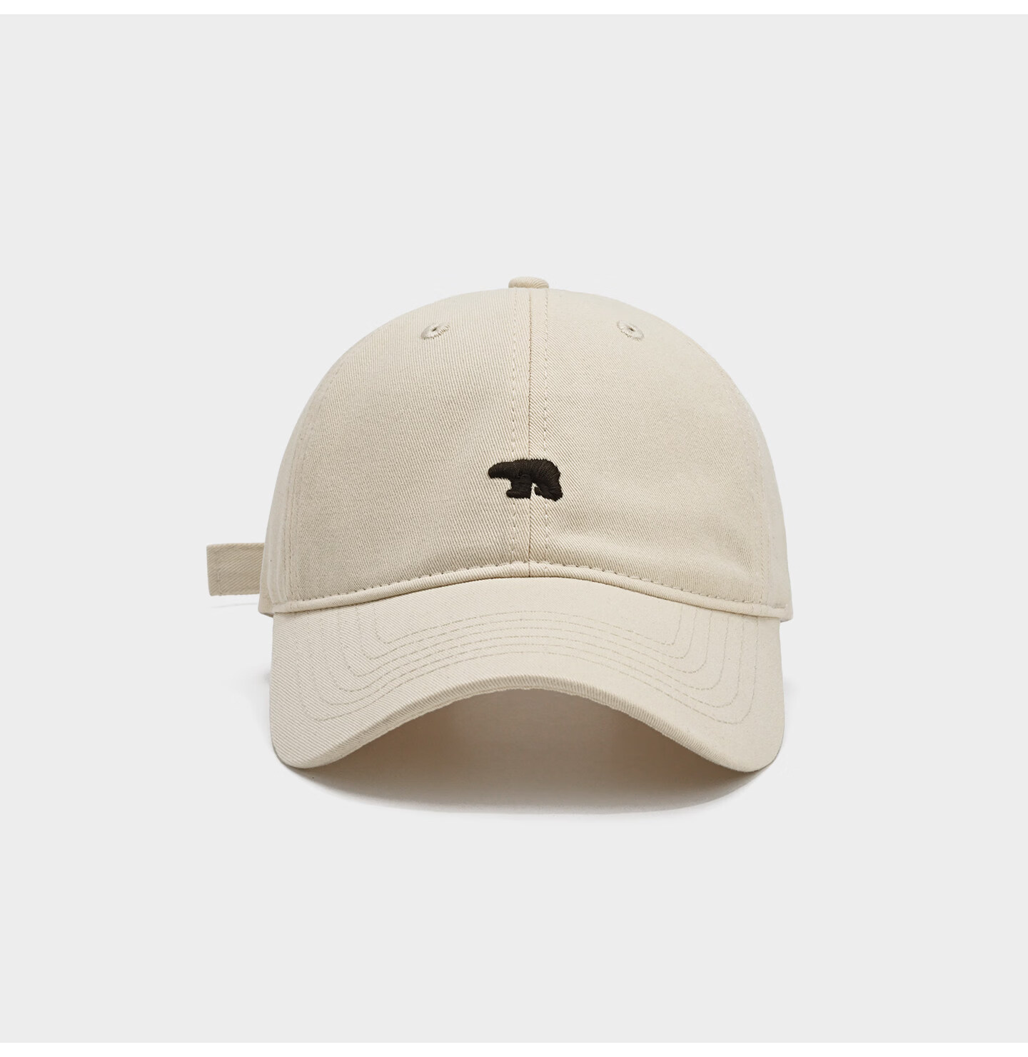 HAOGUAN Baseball Cap Spring Summer New Polar Bear Extra Large Deep Duckbill Hat Women's Wide Brim Slim Face Large Head Men's Cap 15
