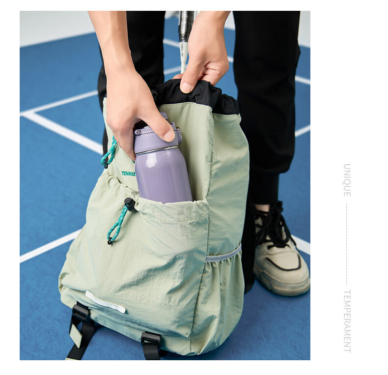 40,000km Lightweight Badminton Bag Women's Outdoor Bag Tennis Racket Bag Men's Backpack Hiking Cycling Sports Swimming Double Shoulder Backpack 13