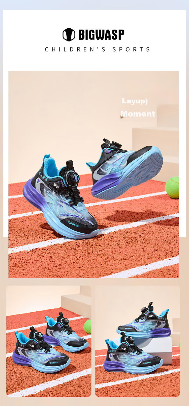 BIG WASP Kids Running Shoes Children's Spring and Autumn Sports Shoes Boys Mesh Non-Slip Primary School Shoes D112531999 15