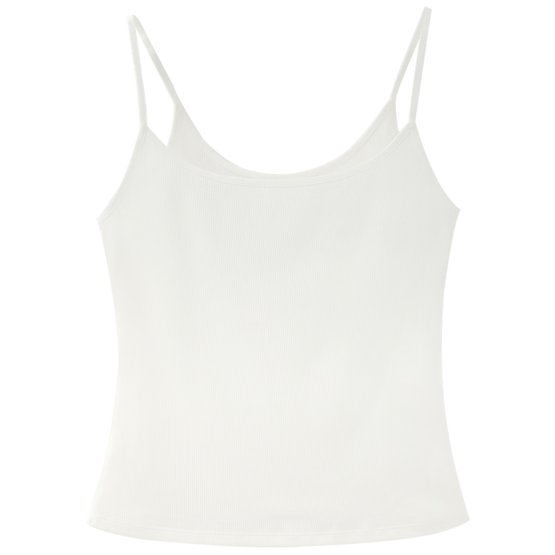 MiiOW Soft High Elastic Cooling Ribbed Tank Top for Women Breathable Skin-Friendly Slim Fit Inner and Outer Wear Basic Shirt