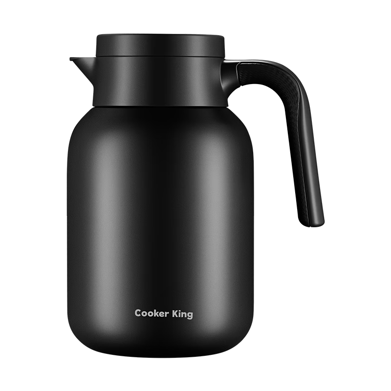 Chuida Huang Insulated Flask 316L Stainless Steel Large Capacity Household Hot Water Kettle Thermos Integrated Seamless Liner 1.5L Matte Black