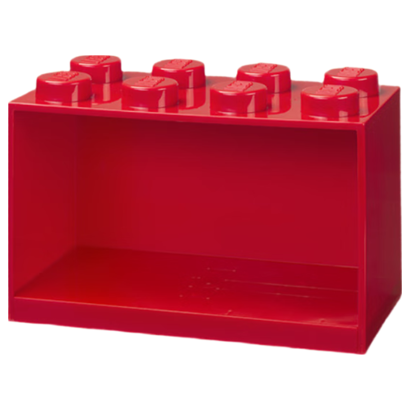 LEGO® Classic Bookshelf/Storage Cabinet Building Block Organizer 2x4 Red Birthday Gift
