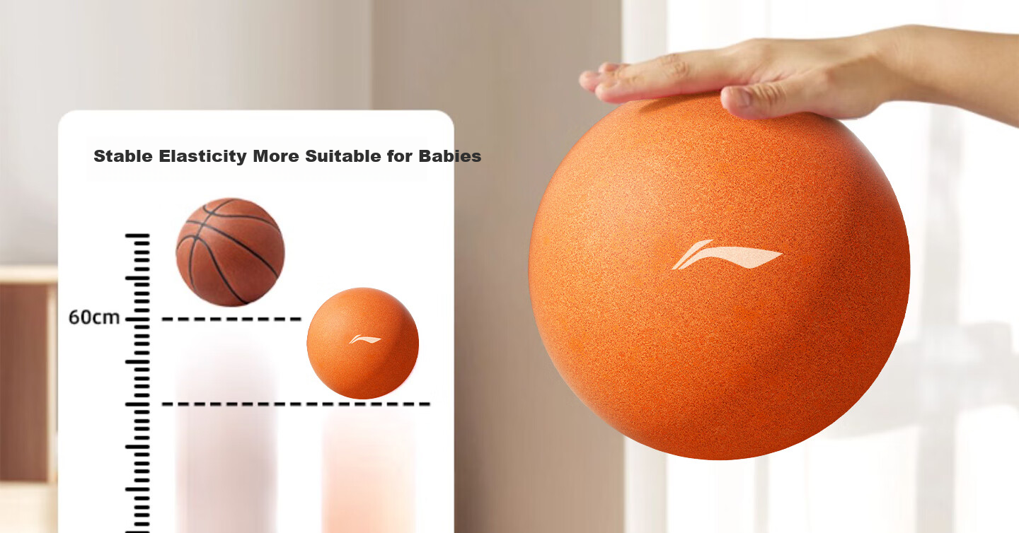 Li-Ning Silent Weighted Basketball Adult Size 7 Indoor High Bounce Noise-Free Professional Training for Kids and Middle School Students 11