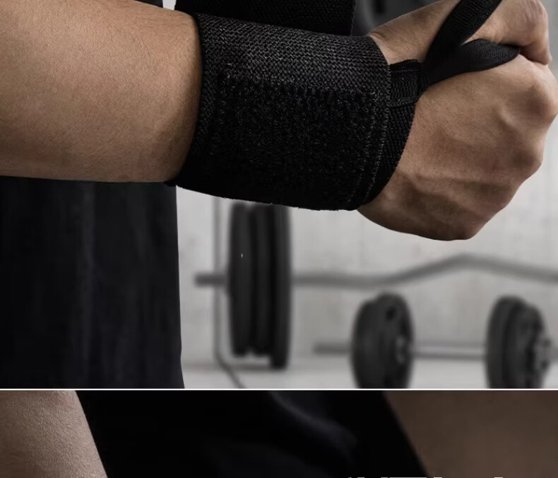 LI-NING Wrist Support Wristband for Bench Press Men’s Sports Wrist Injury Strain Strength Training Wrist Wrap Push-up Compression 10