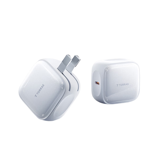 Torras Apple 17Pro Charger [2026 Major New Release] iPhone 17 Pro Max Gallium Nitride 45W Low-Temperature Mini Ice Lite Fast Charger Compatible with iPhone 16 Original 15