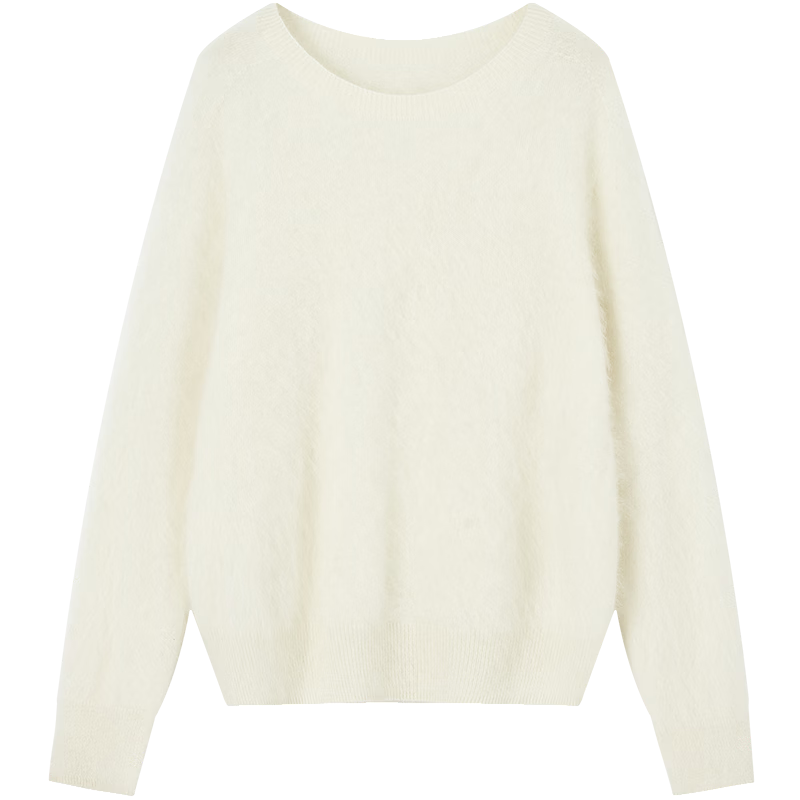 Demana [100% Cashmere] Winter Cloud Soft Warm Shoulder Raglan Loose Slim Cashmere Sweater for Women Premium Feel