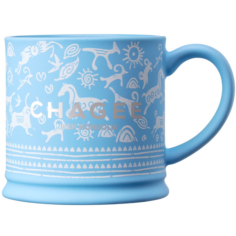 CHAGEE Inner Mongolia City Limited Edition Ceramic Mug Open Mouth Desktop Coffee Cup Birthday Gift