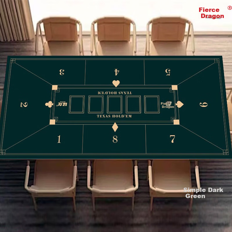 Raptor Texas Hold'em Poker Table Mat Non-Slip Thickened 180cm x 90cm