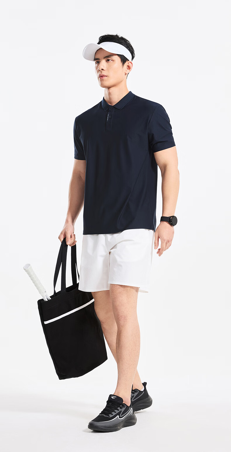 Hongxing Erke Sports Polo Shirt Summer New Sun Protection Short Sleeve T-Shirt Outdoor Quick-Dry Casual Men's Business Trendy Brand Top 16
