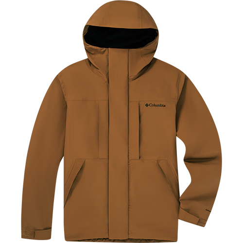 Columbia Men's Outdoor Water-Resistant Jacket XE8191-242 L Brown