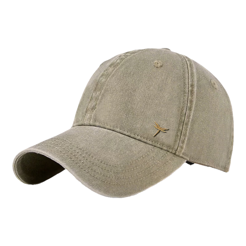 Red Dragonfly Men's Four-Season Sun Protection Baseball Cap Outdoor Casual Soft Top Duckbill Hat for Hiking and Fishing