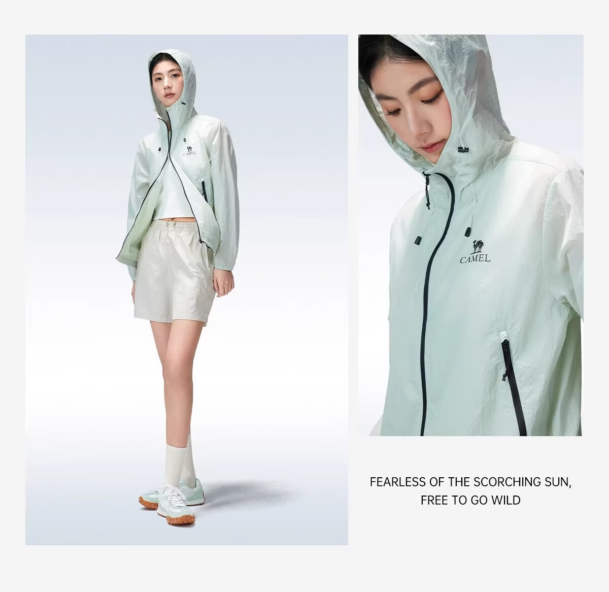 Camel [Wang Junkai Edition] 2026 Spring Summer Unisex Breathable Cooling Windproof Water-Repellent Sports Jacket 22