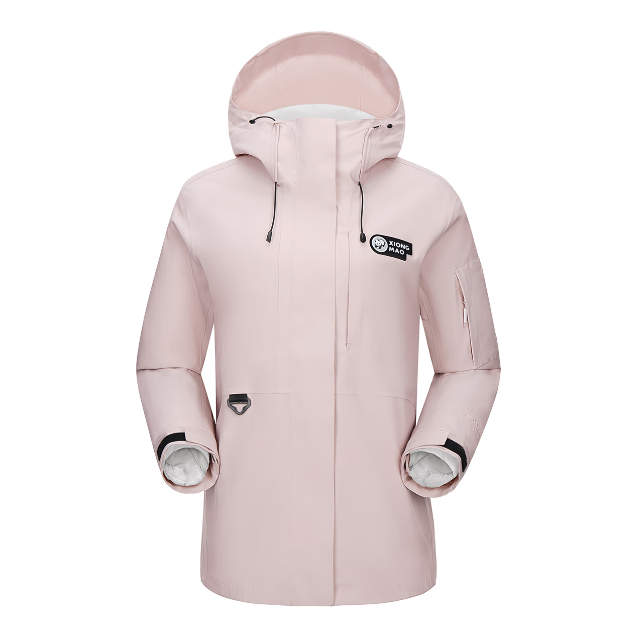 Panda Camel Series Outdoor Three-in-One Waterproof Windproof Thermal Mountaineering Jacket with Down Liner, Women's L