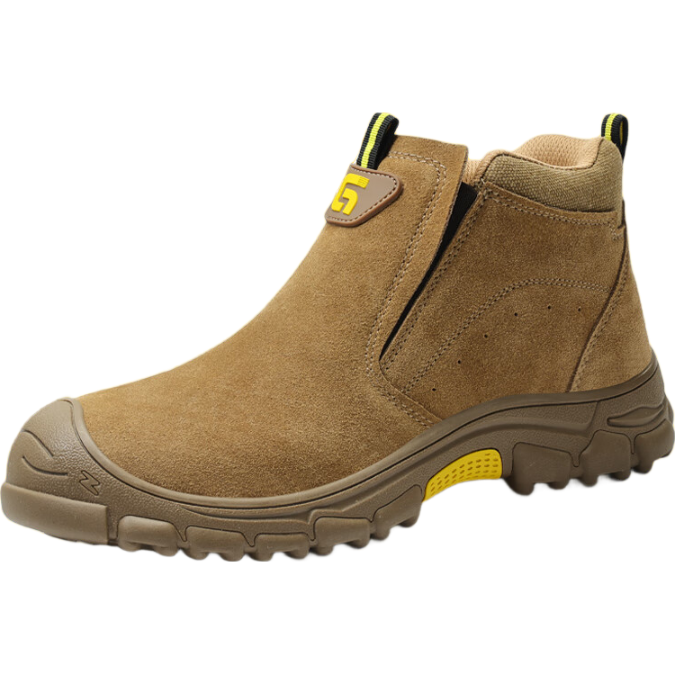 GUYISA Summer Breathable Men's Steel Toe Anti-Smash Anti-Puncture Lightweight Safety Work Shoes 5009 Size 41