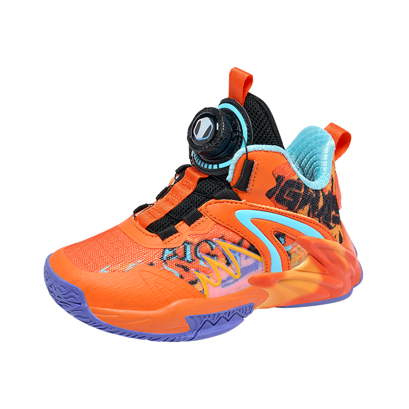 Bumblebee Kids Youth Basketball Shoes 2026 Spring Boys Sports Shoes D1523318893L Camouflage Orange (Double Mesh) Size 36
