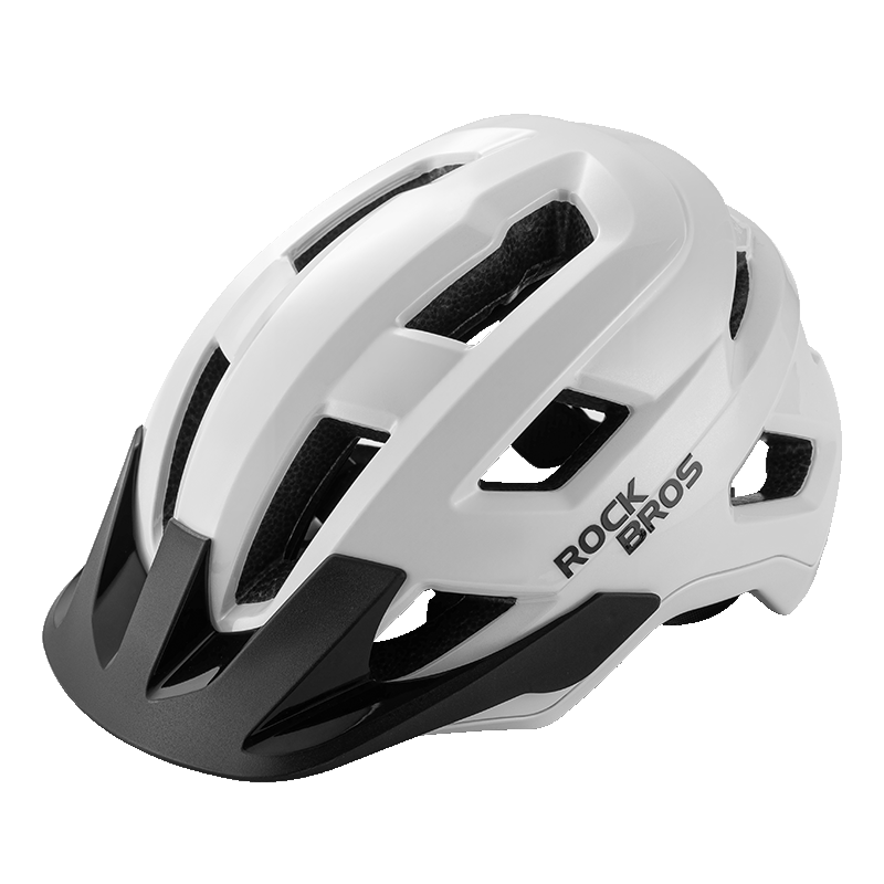 Rockbros Youth Mountain Bike Helmet Kids Roller Skating Scooter Bicycle Student Safety Helmet Unisex White