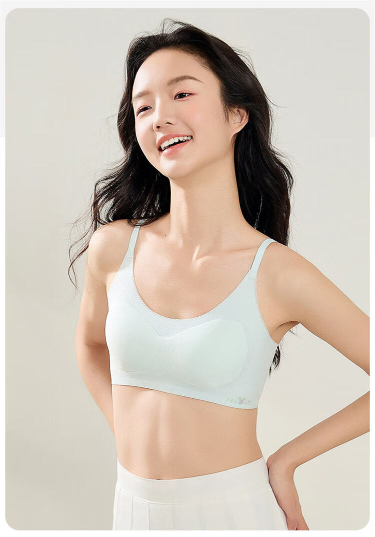 Langsha Girls' Bra Student Teen Development Stage Sports Shockproof Phase Two Small Vest Underwear 12