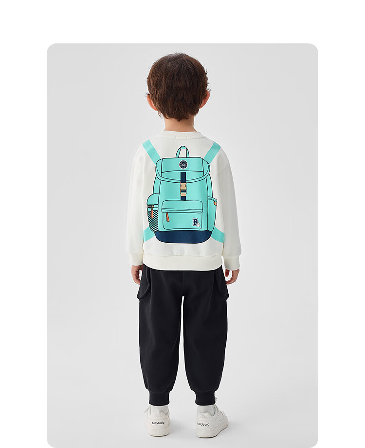 Balabala Kids Sweatshirt Boys Inner Wear 2025 Spring Printed Top [Mall Same Style] 201125121101 10