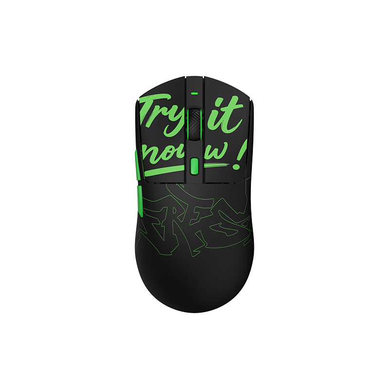Dareu AE6V2 Wireless Mouse Gaming Office Bluetooth Mouse Wired/2.4G Connection Lightweight Ergonomic Symmetrical Mouse Legendary Edition Graffiti Black