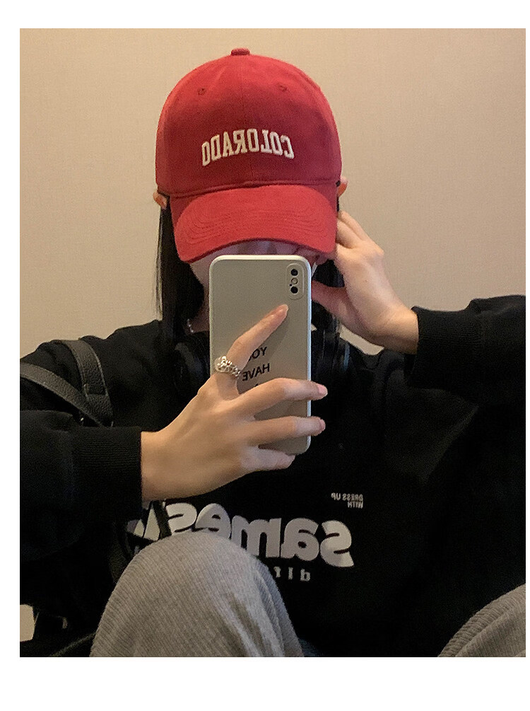 Ning'an Men's Baseball Cap Large Head Circumference Duckbill Hat New Wide Brim Enlarged Deepened Sunshade Sunscreen Hat for Women 15