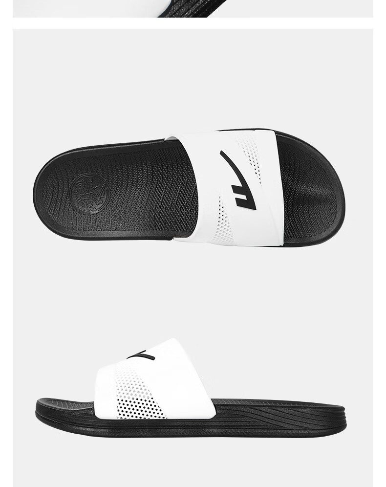 Warrior Official Slippers 2026 Summer Outdoor Beach Couple Sandals Men Non-slip Odor-resistant Slippers Unisex White Pink Size 37 12