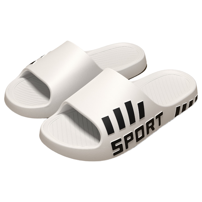 Qiumuxi Men's Soft EVA Anti-Slip Sport Slippers with Cushioned Sole, Durable Beach and Indoor Comfortable Sandals