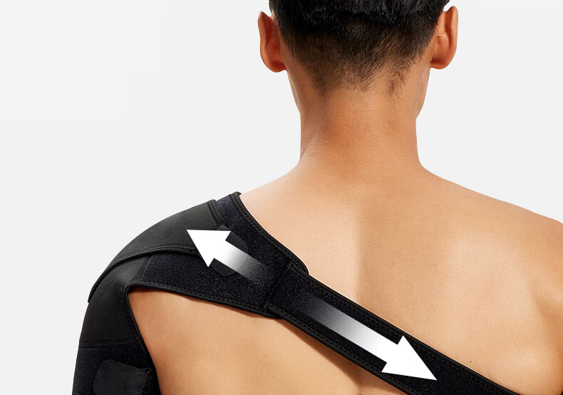LI-NING Shoulder Support Single Pack Adjustable Breathable Pressure Sports Guard for Fitness Training Left Shoulder Universal Size 18