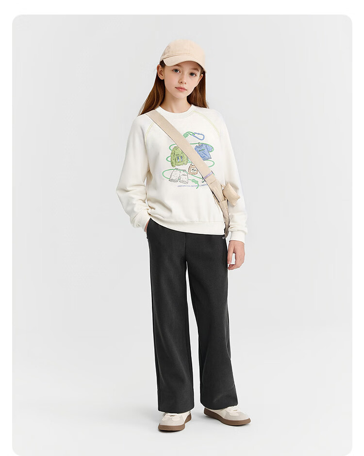 Balabala [balaOne] Kids Long Sleeve Sweatshirt Boys Girls 2026 Spring Fashion Top 11