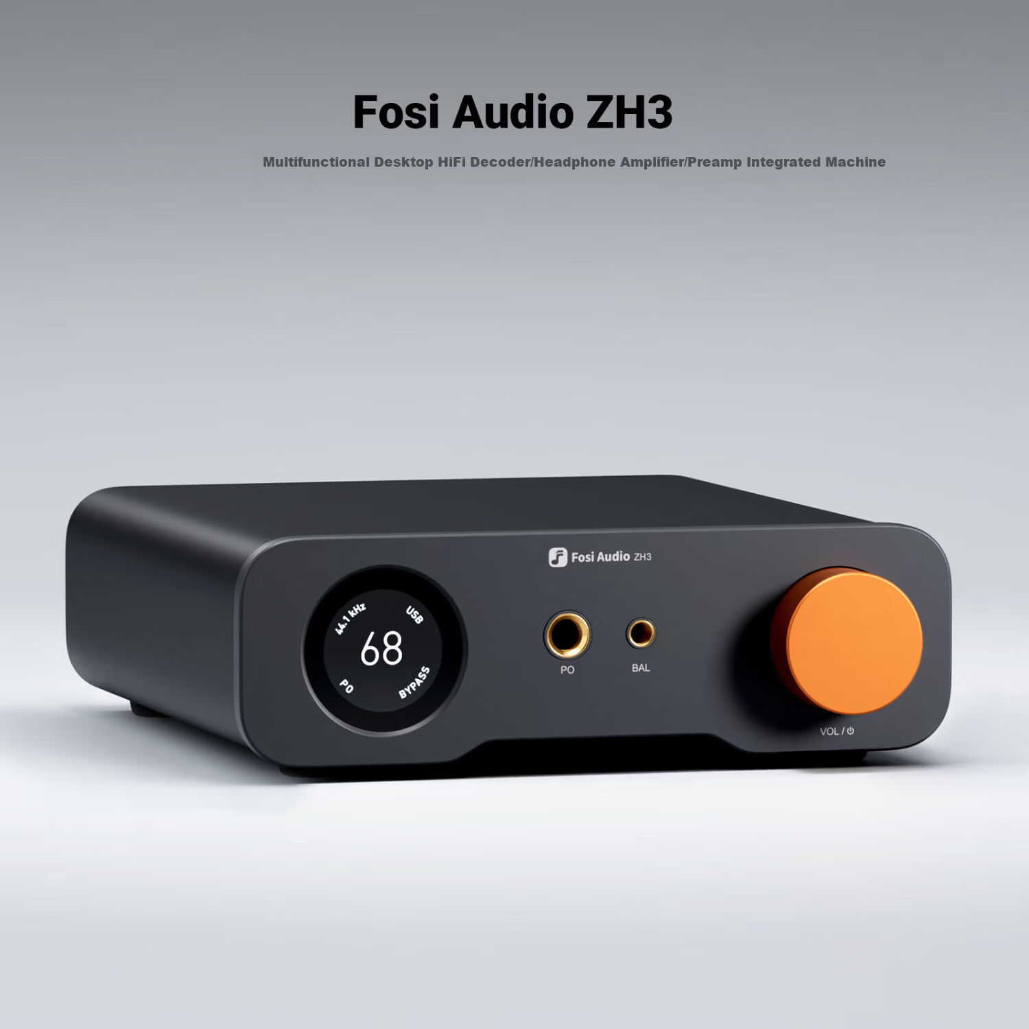 FOSI AUDIO ZH3 High-Power HIFI Audiophile DAC Balanced Decoder Headphone Amplifier Preamp Integrated Machine