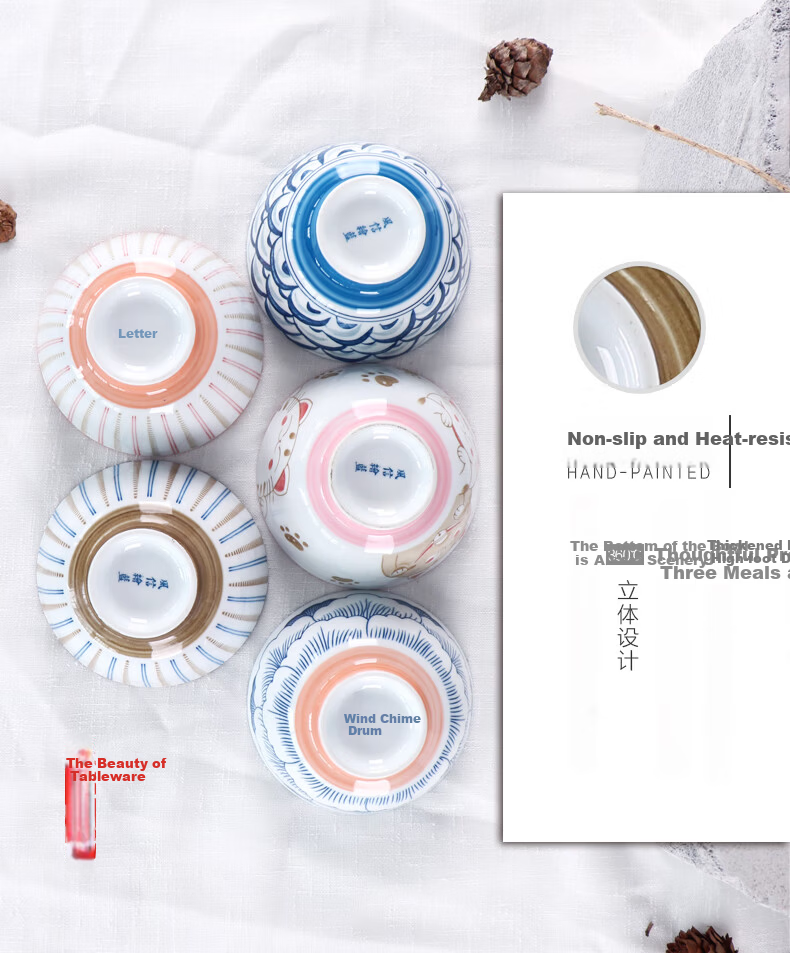 Huaqingge Tang-style Blue and White Porcelain Dinnerware Set 38-Piece Gift Box Underglaze Color Tableware Set for Housewarming 13