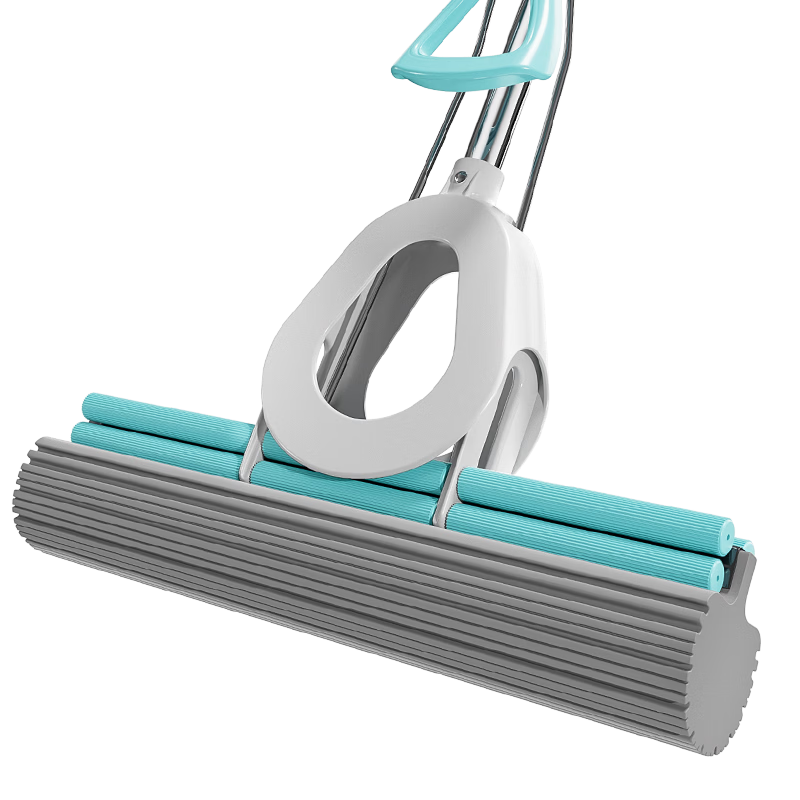 MARYYA Sponge Mop, 34cm Absorbent Rubber Cotton, Household All-In No Hand Washing Required, 2026 Bathroom Floor Cleaning Lazy Person's Tool