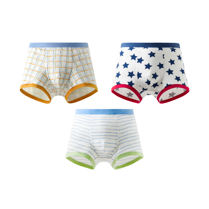 Bananain 501C Children's Underwear for Boys And Girls, Big Kids' 10A Antibacterial Teenage Developmental Period Boxer Briefs And Triangle Briefs, Baby Underwear