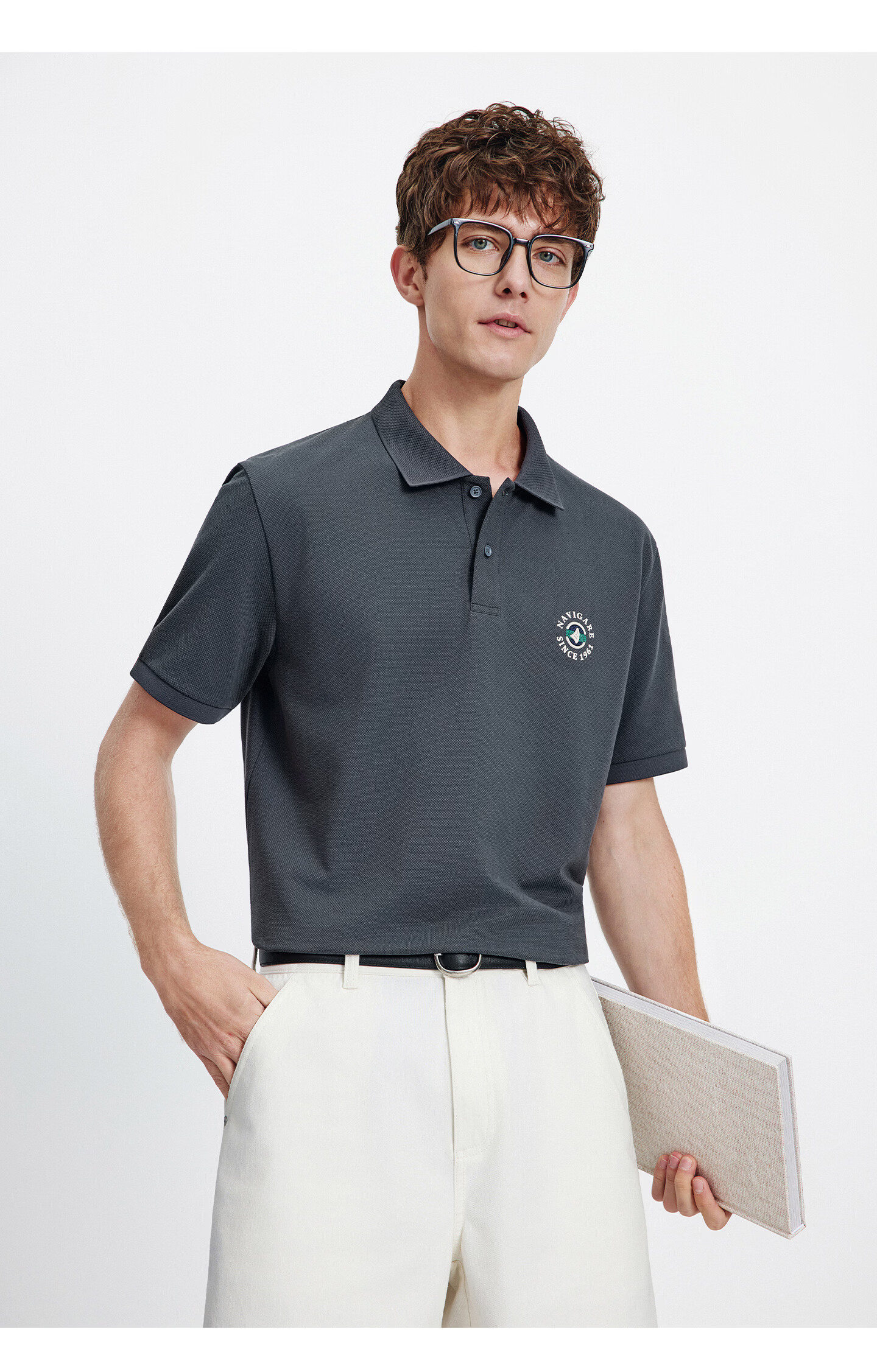 Navigare Small Sailboat 2026 Spring Summer New Cool Antibacterial Snow Cotton Short Sleeve Polo Shirt Men Turn-down Collar T-shirt 1325526602 28