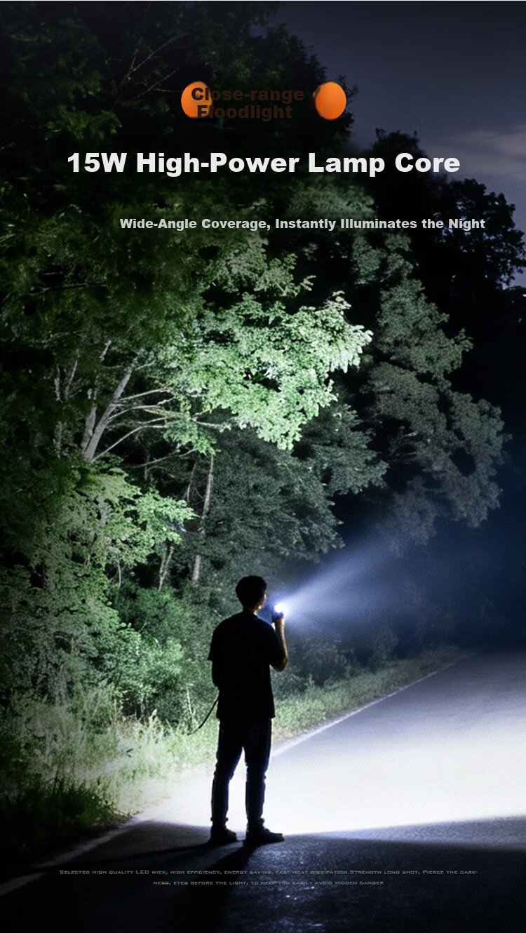 SupFire High-Power Flashlight Long Battery Life Outdoor Survival Ultra-Bright Lumen Home Outdoor Lighting Emergency Long-Range Spotlight 5