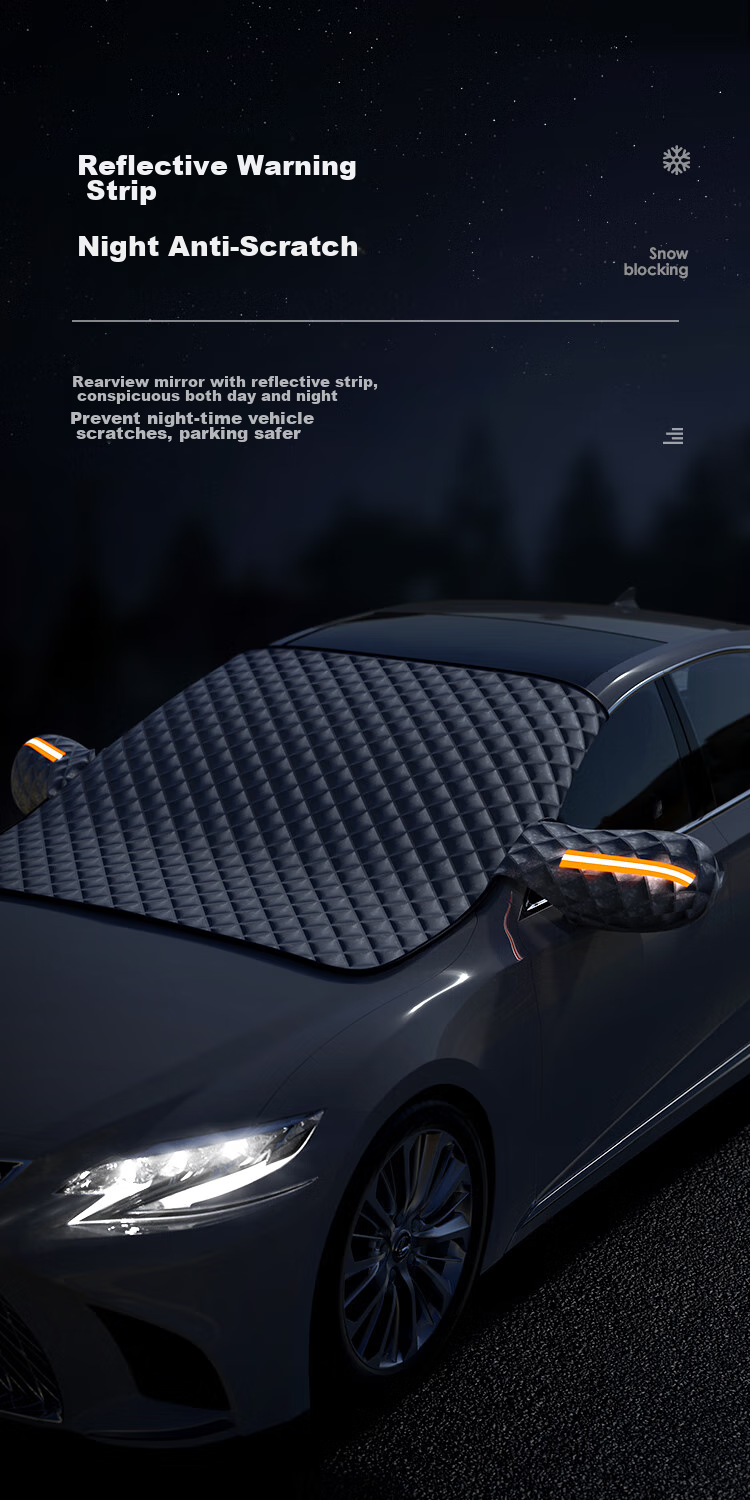 BIAZE Car Sunshade, Front Windshield Cover, Interior Heat Insulation Sunshade, Front Snow Cover, Car Window Light-Blocking Canopy 8