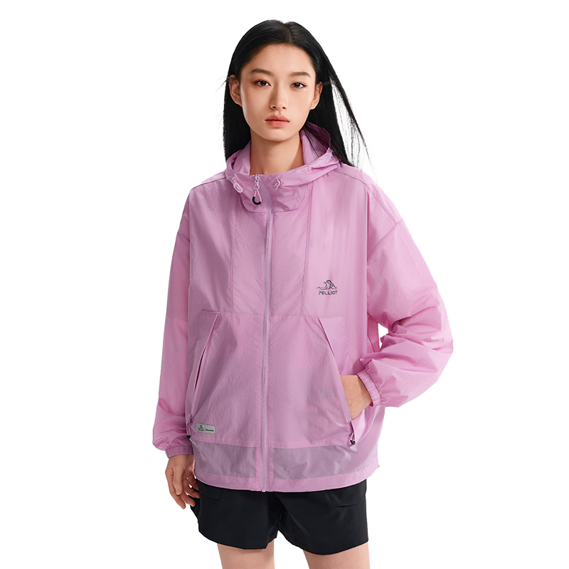 Pelliot Little Forest Unisex UV Protection Breathable Lightweight Outdoor Jacket 12421220 Pink Clay XS