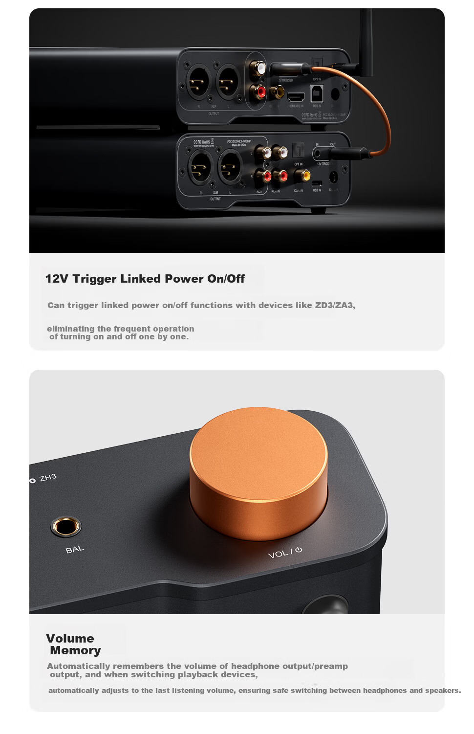 FOSI AUDIO ZH3 High-Power HIFI Audiophile DAC Balanced Decoder Headphone Amplifier Preamp Integrated Machine 17