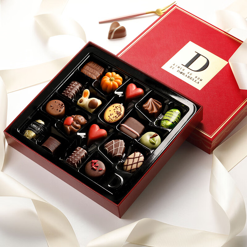 朵娜贝拉（Dorabella）比利时进口巧克力 235g 生日礼物送男女友零食喜糖伴手礼礼盒装