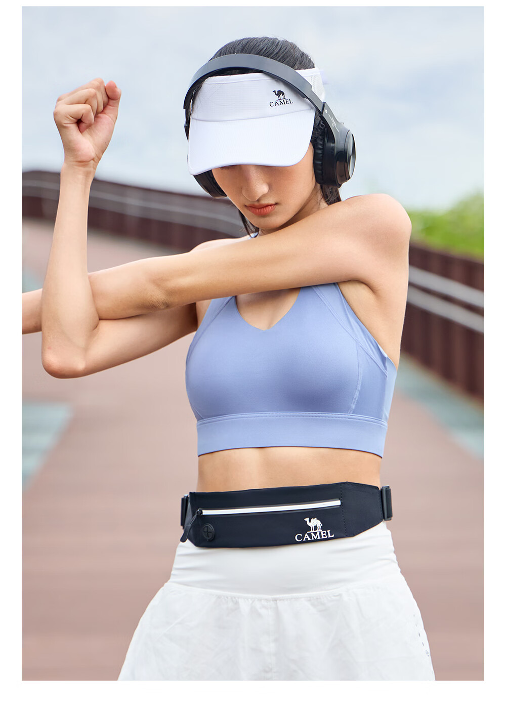 CAMEL Outdoor Multifunctional Sports Waist Bag Large Capacity Portable Chest Bag for Men and Women Running Phone Pouch 173BA9X010A 14