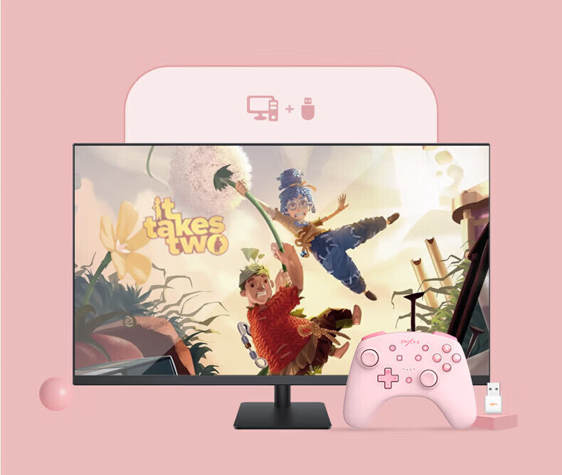 Laishida Switch Wireless Game Controller Xbox Skin Grip Bluetooth Motion Sensor PC NS Mobile Steam 9607x Sakura Pink Children's Day Birthday Gift 5