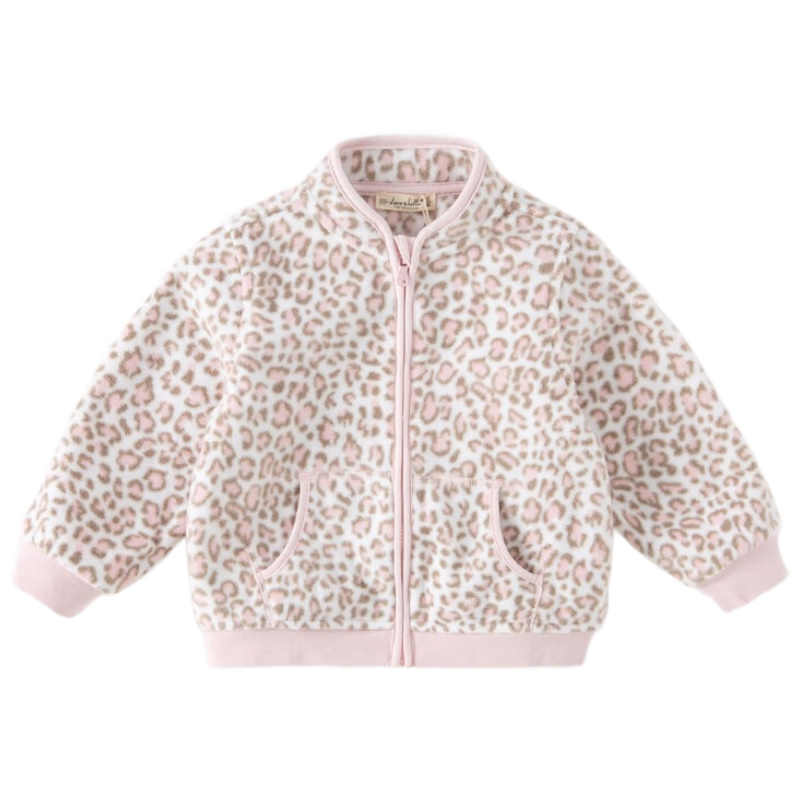 David Bella Huggable Jacket Boys' Spring and Autumn Fleece Top Children's Outerwear Baby Girls' Fall Clothing
