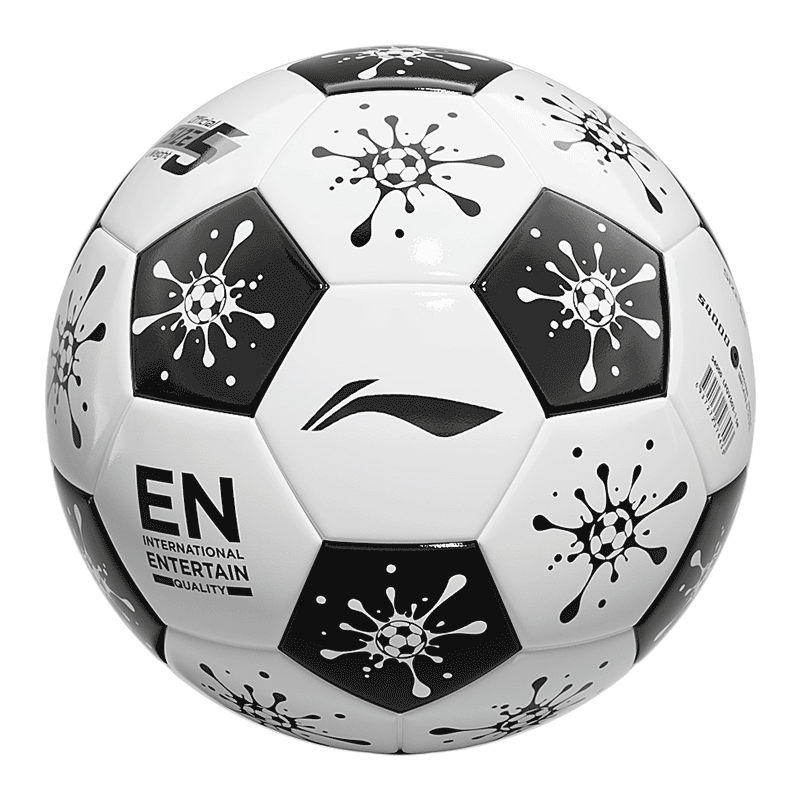 Li-Ning Soccer Ball Size 4 for Children, Elementary School Students, Ages 6-12, Middle School Students, Standard for High School Entrance Exam, Competition Training, Youth Size 4 Football
