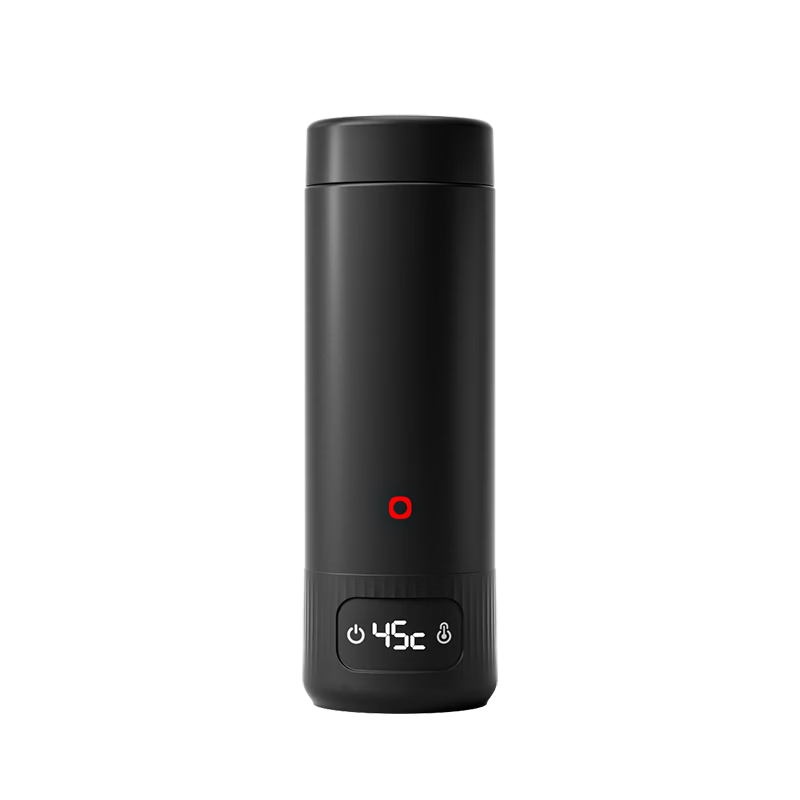 JD Jingzao Portable Electric Kettle Thermos Travel 316L Stainless Steel 350ml Black