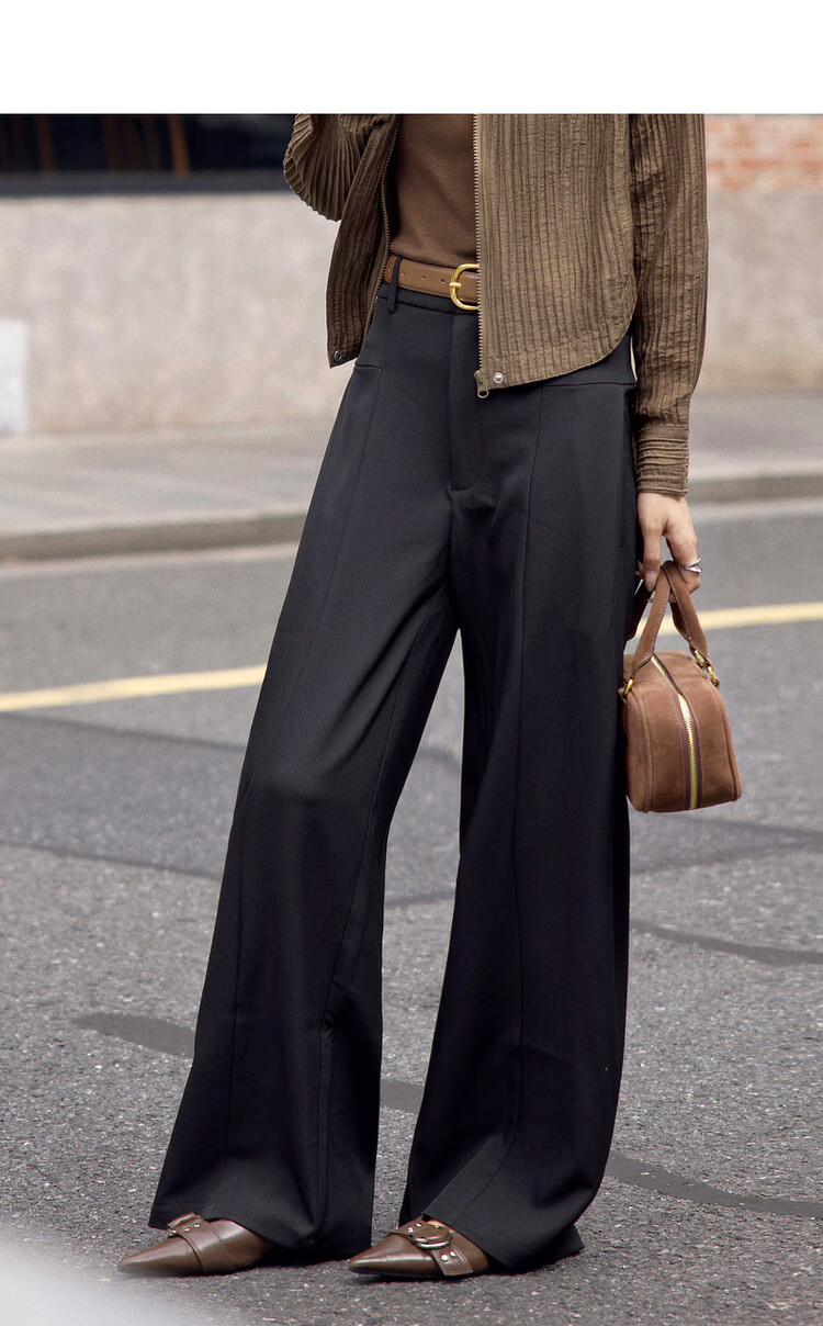 MT Relaxed Fit Lazy Pants Autumn Fashion Patchwork Loose Concealing Comfortable Women's Casual Trousers 5