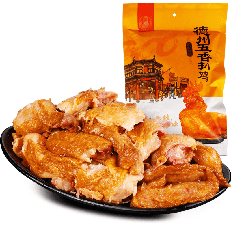凤起德州五香扒鸡400g 德州脱骨扒鸡德州烧鸡卤味鸡肉熟食五香手撕鸡